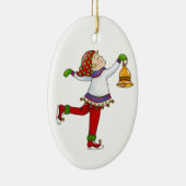 Jingle小妖精や小人、"Swishy" セラミックオーナメント (右)
