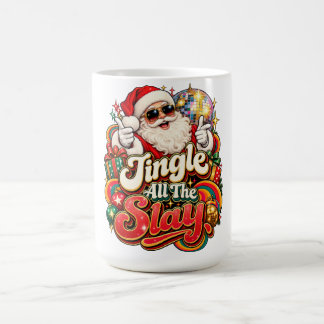 Jingle All the Slay ディスコサンタ コーヒーマグ コーヒーマグカップ