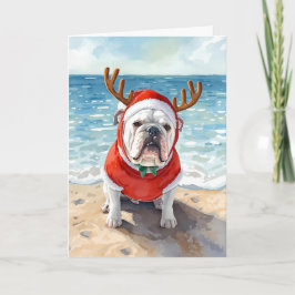 Jingle All the Waves – Bulldog Beach Christmas カード
