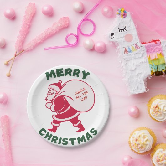Jingle All The Way ペーパープレート (パーティー)