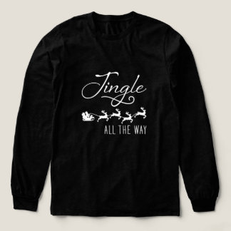 Jingle All The Way ホリデークリスマス ブラック トライブレンドTシャツ