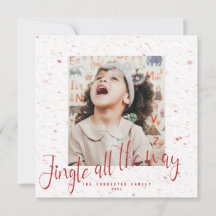 Jingle All The Way 赤い雪の結晶 2枚の写真 ホリデー