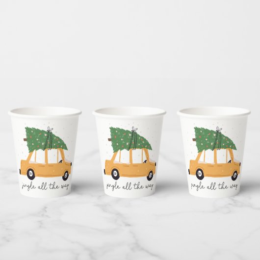 Jingle All The Way Christmas  紙コップ (複数)