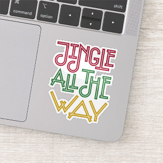 Jingle all the way christmas sticker  シール