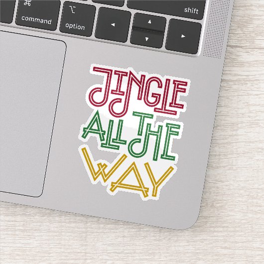 Jingle all the way christmas sticker  シール (詳細)
