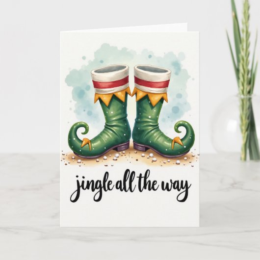 Jingle All The Way Elf Boots Card カード (正面)