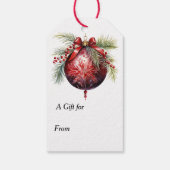 Jingle All the Way Irish Setter Dog Christmas ギフトタグ (裏面)