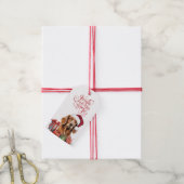 Jingle All the Way Irish Setter Dog Christmas ギフトタグ (より糸付き)