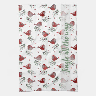 Jingle all the way - Kitchen Tea Towel キッチンタオル