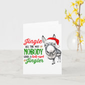 Jingle All The Way Nobody Likes A Jingler Santa Ha カード (黄色い花)