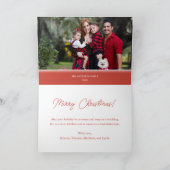 Jingle All Wayクリスマスファームロバ写真 シーズンカード (内部)