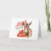 Jingle All Wayクリスマスファームロバ写真 シーズンカード (正面)