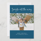 Jingle All Way写真クリスマスフラットカード シーズンカード (正面)