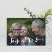 Jingle All Way家族写真クリスマスカード シーズンカード (スタンド正面)