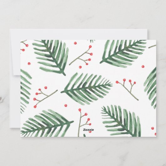 Jingle All Way家族写真クリスマスカード シーズンカード (裏面)