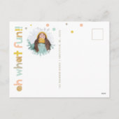 Jingle All Way Cheeryトレンディータイポグラフィ写真 シーズンポストカード (裏面)