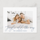 Jingle All Way Navy Scriptの写真 シーズンポストカード (正面)