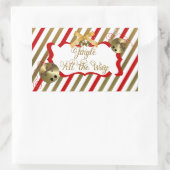 Jingle All Way Rectangleステッカー 長方形シール (バッグ)