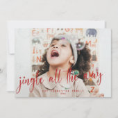 Jingle All Way Red Script Photo シーズンカード (正面)