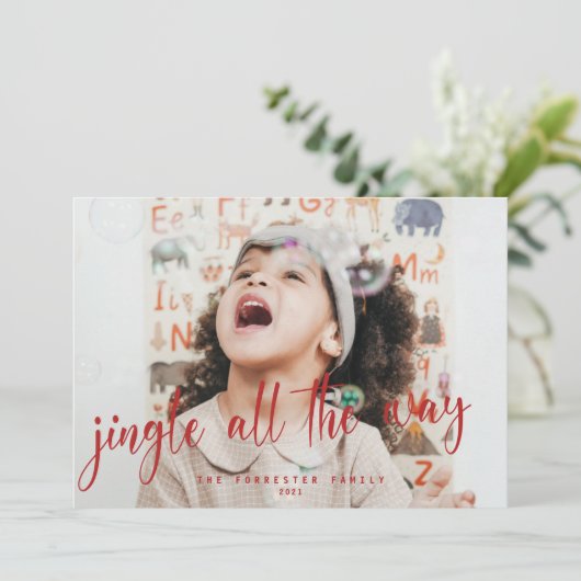 Jingle All Way Red Script Photo シーズンカード (スタンド正面)