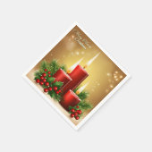 Jingle All Way to Joy:フェスティバルがMerのために見つける スタンダードカクテルナプキン (角)