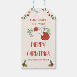 Jingle And Mingle Christmas Cocktail Party ギフトタグ