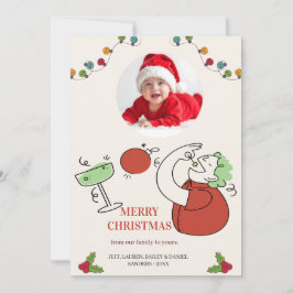 Jingle And Mingle Christmas Cocktail Party シーズンカード