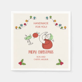 Jingle And Mingle Christmas Cocktail Party スタンダードカクテルナプキン