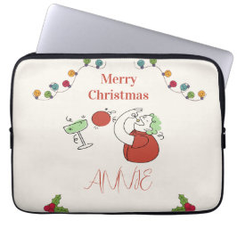 Jingle And Mingle Christmas Cocktail Party ラップトップスリーブ