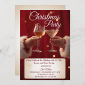 Jingle And Mingle Christmas Cocktail Party  招待状 (正面/裏面)