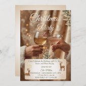 Jingle And Mingle Christmas Cocktail Party 招待状 (正面/裏面)