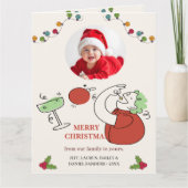 Jingle And Mingle Christmas Cocktail Party Holiday カード (正面)