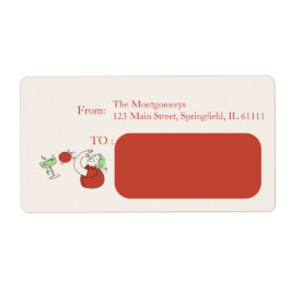 Jingle And Mingle Christmas Cocktail Party Label ラベル
