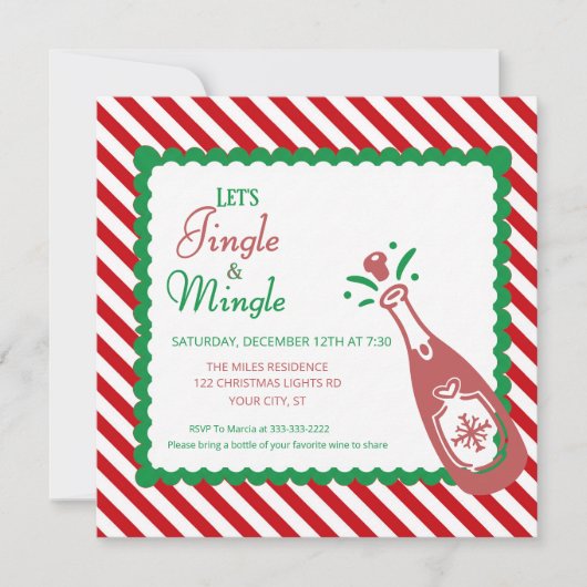 Jingle and Mingle Christmas Holiday Cocktail Party (正面)