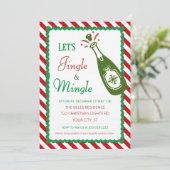Jingle and Mingle Christmas Holiday Cocktail Party 招待状 (スタンド正面)