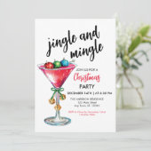 Jingle and Mingle Christmas Party Invitation 招待状 (スタンド正面)