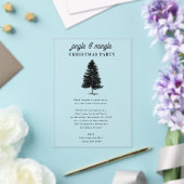 Jingle and Mingle Holiday Christmas Party アクリル招待状 (インサイチュ (ウェディング))