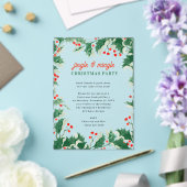 Jingle and Mingle Holiday Christmas Party アクリル招待状 (インサイチュ (ウェディング))