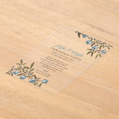 Jingle and Mingle Holiday Christmas Party アクリル招待状 (レイダウン)