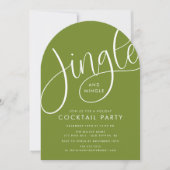 Jingle and Mingle Holiday Cocktail Party 招待状 (正面)