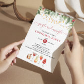  jingle and Mingle String Christmas Cocktail Party 招待状