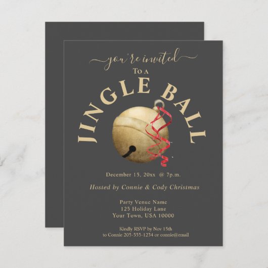 JINGLE BALL、Jingle Bellとの休日招待状 (正面/裏面)