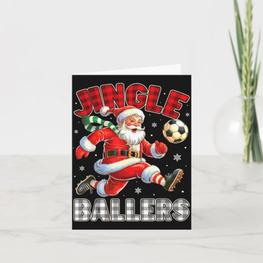 Jingle Ballers Santa Football Christmas Soccer Pla カード (正面)