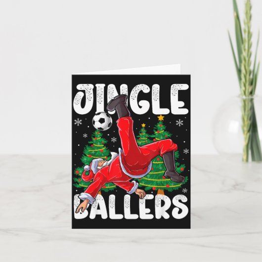 Jingle Ballers Santa Football Christmas Soccer Pla カード (正面)