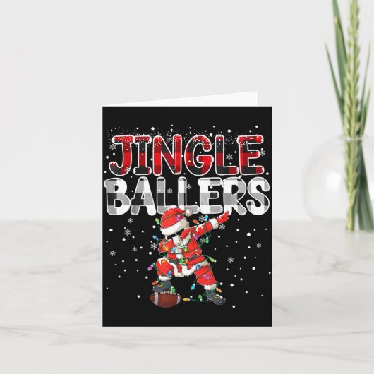 Jingle Ballers Santa Football Christmas Soccer Pla カード (正面)
