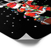 Jingle Ballers Santa Football Christmas Soccer Pla ポスター (角)
