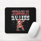 Jingle Ballers Santa Football Christmas Soccer Pla マウスパッド (マウス)