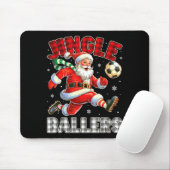 Jingle Ballers Santa Football Christmas Soccer Pla マウスパッド (マウス)