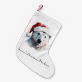 Jingle Bear Joy, custom スモールクリスマスストッキング (正面 (吊り時))