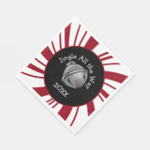 Jingle Bell Christmas Plates スタンダードランチョンナプキン (角)